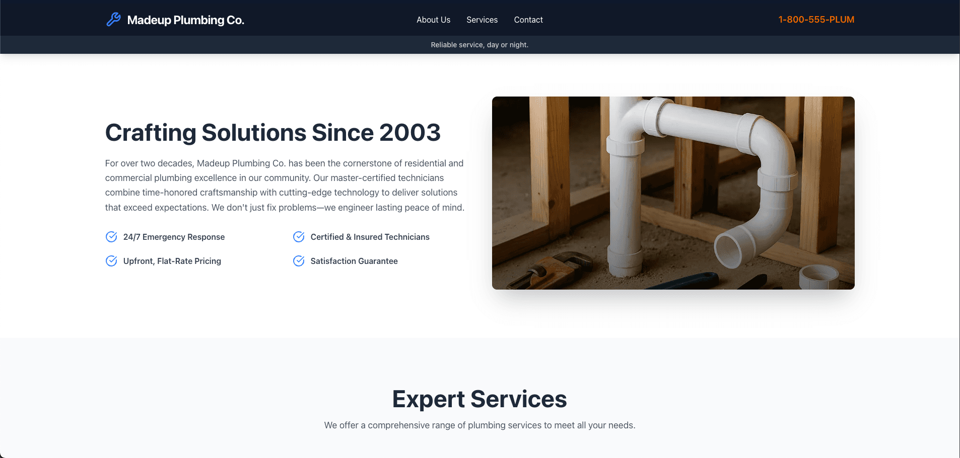 Madeup Plumbing Co.
